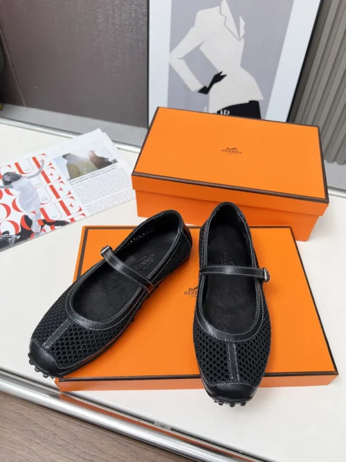 Hermes Lambskin Shoes