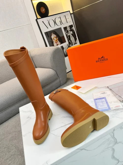 Hermes Leather Riding Boots
