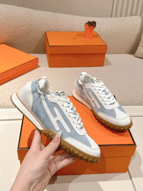 Hermes Suede Sneakers