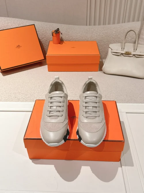 Hermes Suede Chunky Sneakers