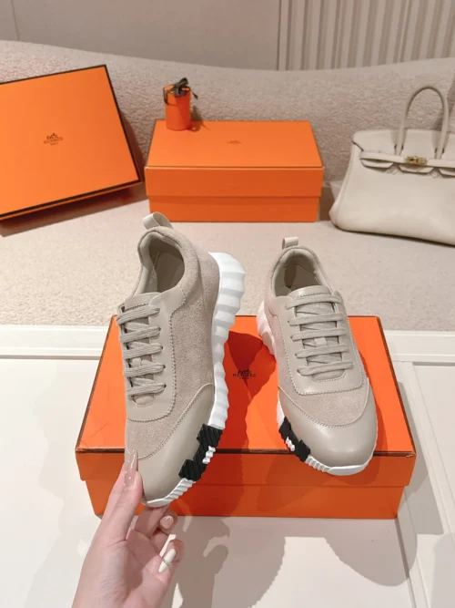 Hermes Suede Chunky Sneakers