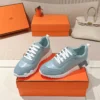 Hermes Suede Chunky Sneakers