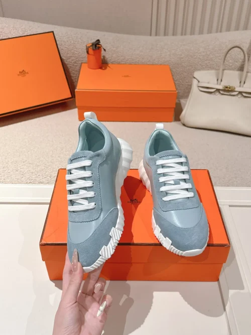 Hermes Suede Chunky Sneakers