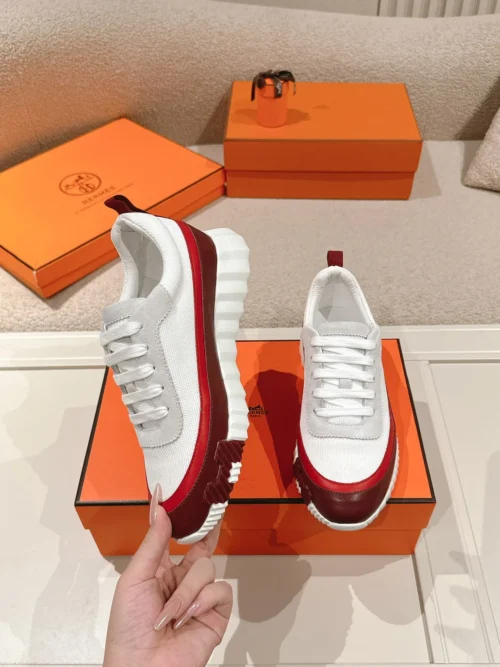 Hermes Suede Chunky Sneakers