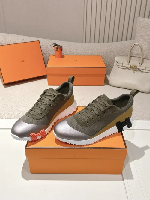 Hermes Suede Chunky Sneakers