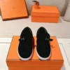 Hermes Suede Loafers