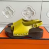Hermes Leather Platform Sandals