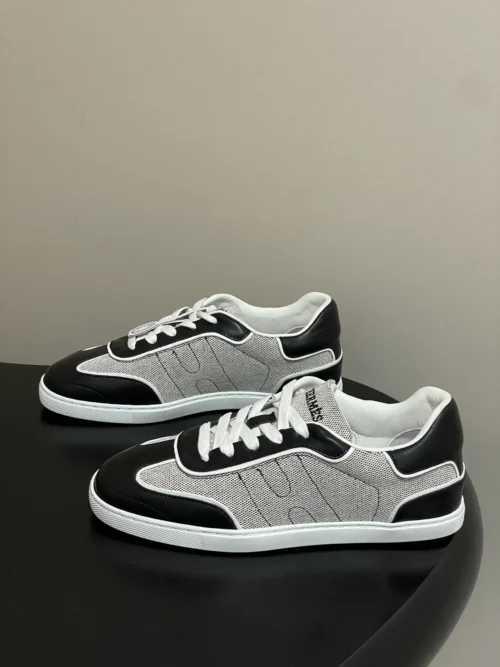 Hermes Lambskin Lace-Up Trainers