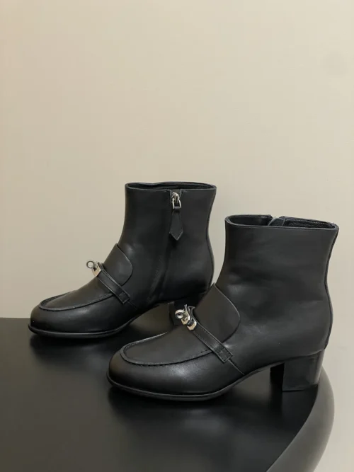 Hermes Suede Ankle Boots