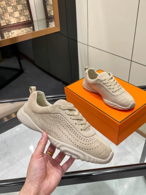 Hermes Suede Sneakers