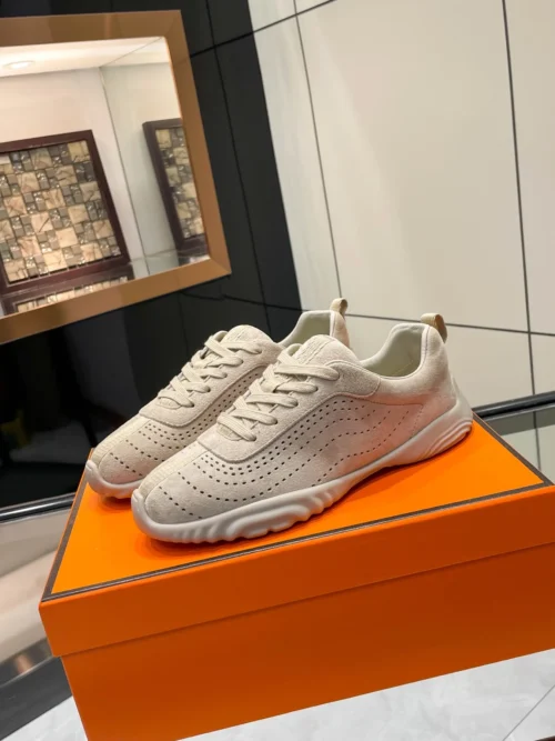 Hermes Suede Sneakers