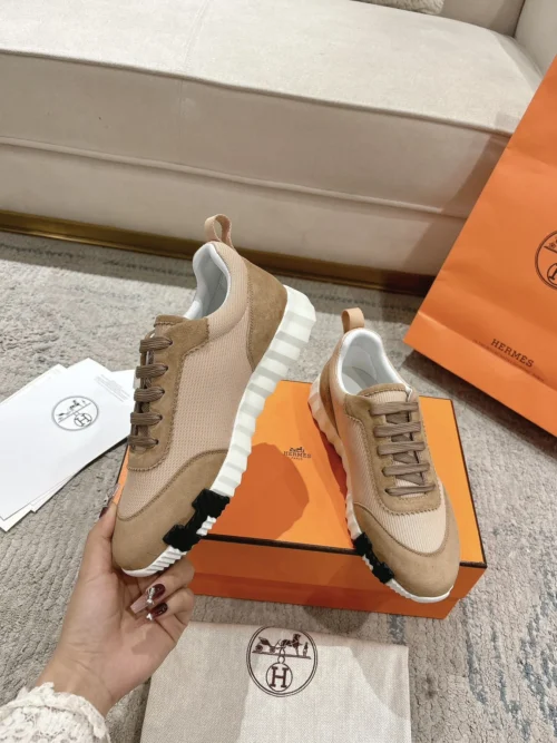 Hermes Suede Sneakers
