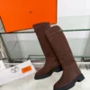 Hermes Leather Riding Boots