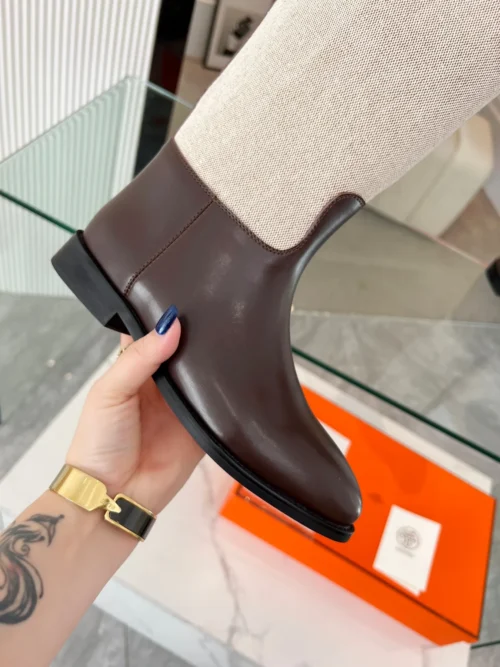 Hermes Leather Riding Boots