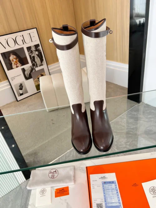 Hermes Leather Riding Boots
