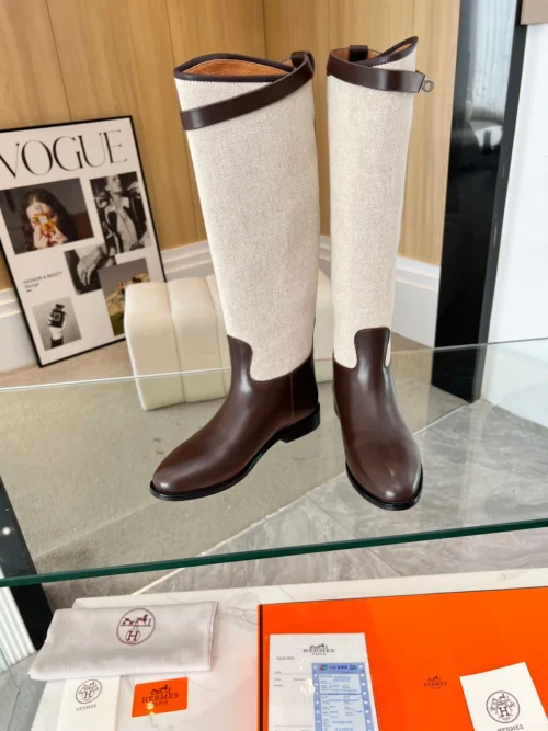 Hermes Leather Riding Boots