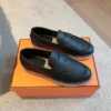 Hermes Leather Platform Shoes