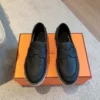 Hermes Leather Platform Shoes