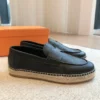 Hermes Leather Platform Shoes