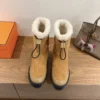 Hermes Shearling Boots