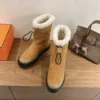 Hermes Shearling Boots