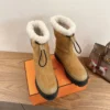 Hermes Shearling Boots