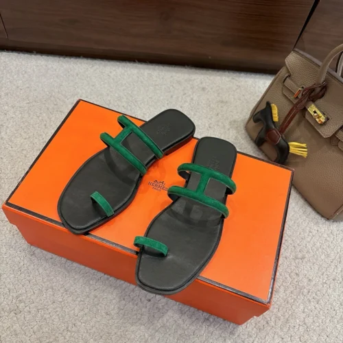 Hermes Suede Sandals
