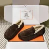 Hermes Suede Loafers
