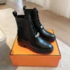 Hermes Leather Ankle Boots