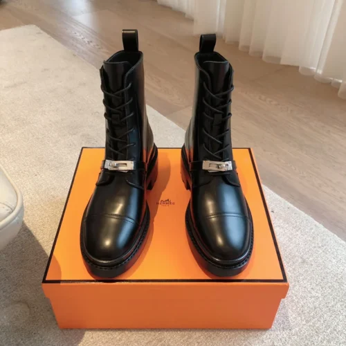 Hermes Leather Ankle Boots