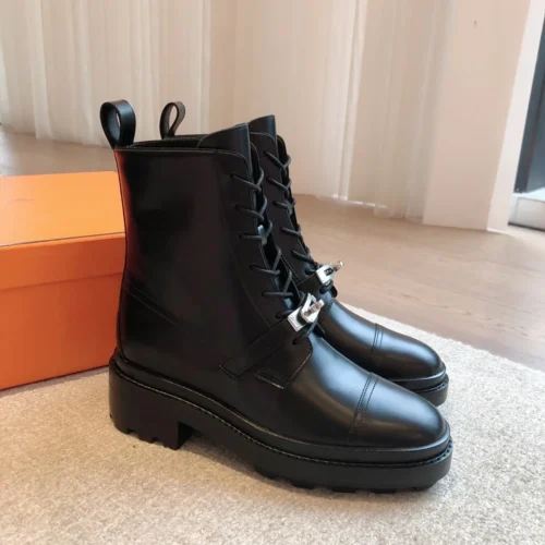 Hermes Leather Ankle Boots