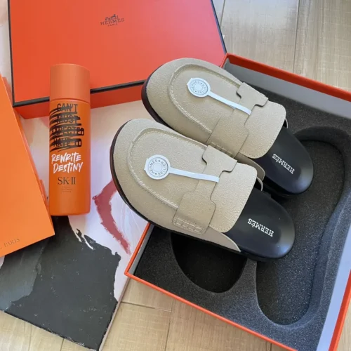 Hermes Lambskin Shoes