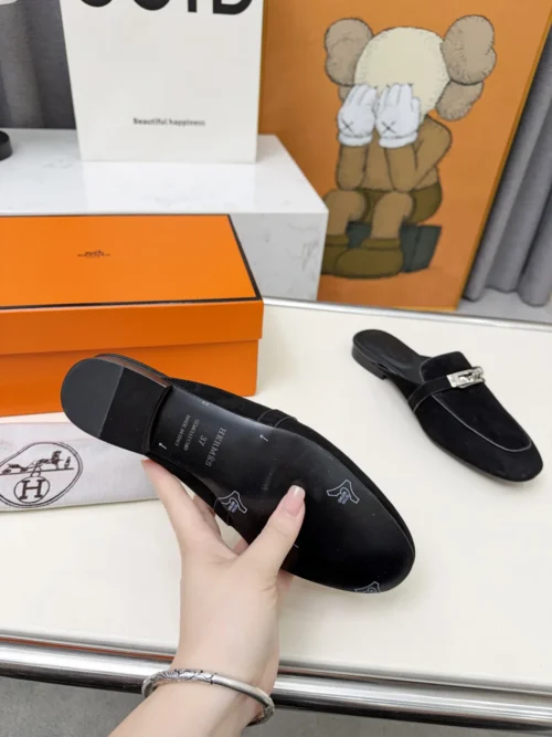 Hermes Lambskin Shoes