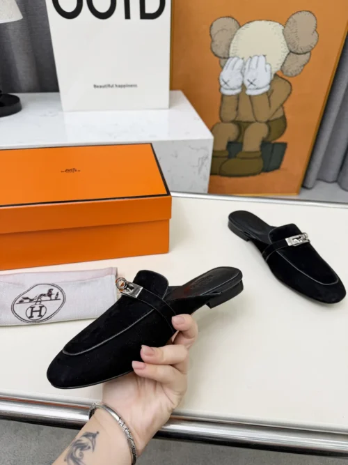 Hermes Lambskin Shoes