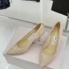 Jimmy Choo Lambskin Pointed-Toe Pumps