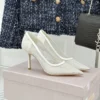 Jimmy Choo Lambskin Pointed-Toe Pumps