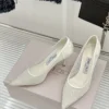 Jimmy Choo Lambskin Pointed-Toe Pumps
