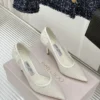 Jimmy Choo Lambskin Pointed-Toe Pumps