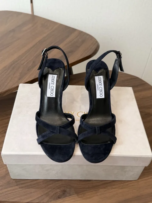 Jimmy Choo Lambskin Heeled Sandals