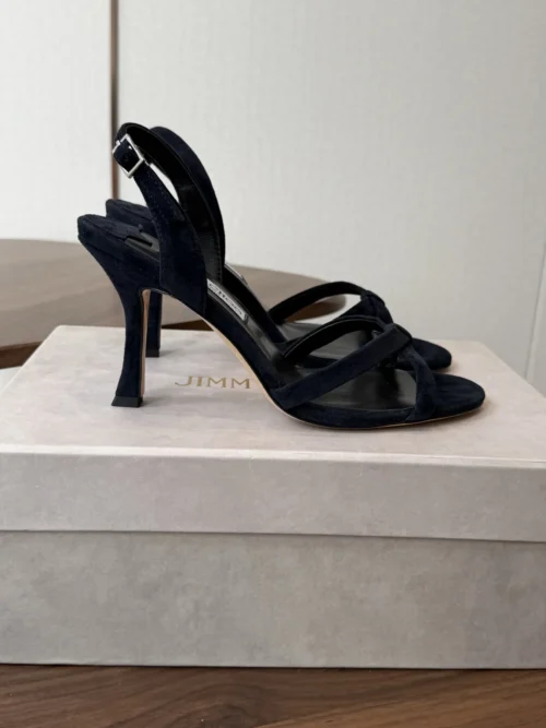 Jimmy Choo Lambskin Heeled Sandals