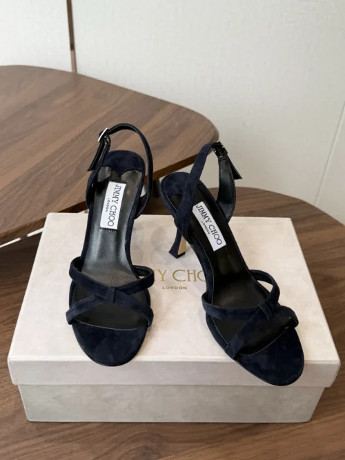 Jimmy Choo Lambskin Heeled Sandals