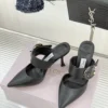 Jimmy Choo Lambskin Pointed-Toe Bow-Detail Heeled Mules