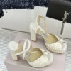 Jimmy Choo Lambskin Peep-Toe Heeled Sandals