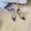 Jimmy Choo Pointed-Toe Crystal-Embellished Shoes