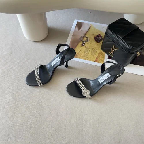 Jimmy Choo Crystal-Embellished Heeled Sandals