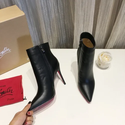 Christian Louboutin Leather Pointed-Toe Boots