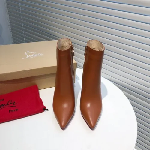 Christian Louboutin Leather Pointed-Toe Boots