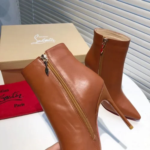 Christian Louboutin Leather Pointed-Toe Boots