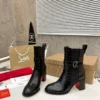 Christian Louboutin Leather Platform Boots