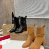 Christian Louboutin Leather Platform Boots